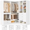 Aheaplus Corner Closet Oraganizer System with Drawers and Hanging Rods, Cube Storage Walk-in Closet System - 2 of 4