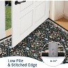 coucheta Washable Vintage Area Rugs, Non-Slip Stain-Resistant Ultra-Soft Low Pile Carpet, Easy to Clean Indoor Rugs, for Office, Bedroom, Living Room - 3 of 4