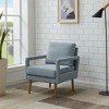 CAVINAS Mid-Century Accent Chair,Set of 1/2,Chenille Upholstery Armchair with Soft Pillow Back,Comfy Lounge Chair for Living Room,Bedroom - 3 of 4