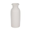 Modern Ceramic Vase - Decorative Ceramic Flower Vase - Minimalist Contemporary Style for Living Room, Bedroom & Table Centerpiece - 13" White - 4 of 4