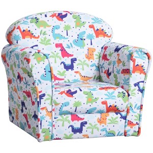 Kid's Sofa Armchair with Dinosaur Design and Thick Padding - 1 of 4