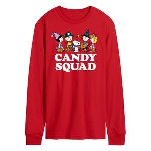 Men's - Peanuts - Candy Squad Long Sleeve Graphic T-Shirt - 1 of 3