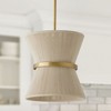 Capital Lighting Cecilia 1 - Light Pendant in  Bleached Natural Rope/Patinaed Brass - 4 of 4