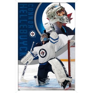 Trends International NHL Winnipeg Jets - Connor Hellebuyck 20 Framed Wall Poster Prints - 1 of 4