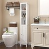 MaseiKar 66.92" Tall Slim Bathroom Storage Cabinet – Adjustable Shelves, Anti-Tip Design, Versatile for Kitchen & Living Room - 3 of 4