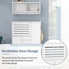 Space-Saving Tipping Bucket Shoe Cabinet with Wall Unit, 2-Drawer Foyer Cabinet, Versatile Hallway Side Cabinet - 2 of 3