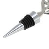 Unique Bargains Bottle Stoppers Zinc Alloy PTR Silver Tone Black 4.13"x1.57"x0.79" 1 Pc - 3 of 3