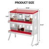 Chicken Nesting Box with Roll Out Egg Tray, Rustproof & Ventilated Laying Boxes for Hens, Chickens, Ducks - 2 of 4