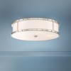 Minka Lavery Industrial Ceiling Light Flush Mount Fixture 20 1/4" Brushed Nickel Steel LED Etched White Glass for Bedroom Kitchen - 2 of 3