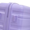 Gulches
 HIFINE TOURIST 20"/24"/28" 3 pcs/set in ABS Spinner Wheel Luggage, Carry on Suitcase, Matching Color, TSA Combination Lock (Blue+Purple) - 3 of 4