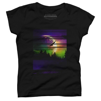 Girl's Design By Humans Another World By clingcling T-Shirt