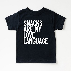 The Juniper Shop Snacks Are My Love Language Toddler Short Sleeve Tee - 1 of 2