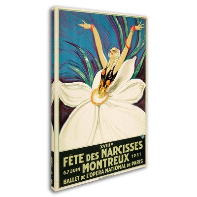 Trademark Fine Art -Vintage Apple Collection 'Paris Ballet' Canvas Art