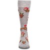 Memoi Men's Lit Dachshund Dog Holiday Novelty Crew Socks Med Gray Heather 10-13 - 2 of 4