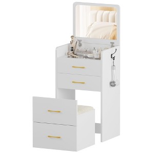 Fredees 3-in-1 Vanity Desk with Flip Top Mirror - 1 of 4