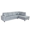 109.2"W L-Shaped Modular Sectional Sofa with Removable Back Cushions and 2 Pillows for Living Rooms, Offices, and Apartments 4B - ModernLuxe - 4 of 4