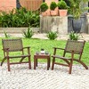 Costway 3PCS  Patio Rattan Furniture Set  Coffee Table - image 2 of 4