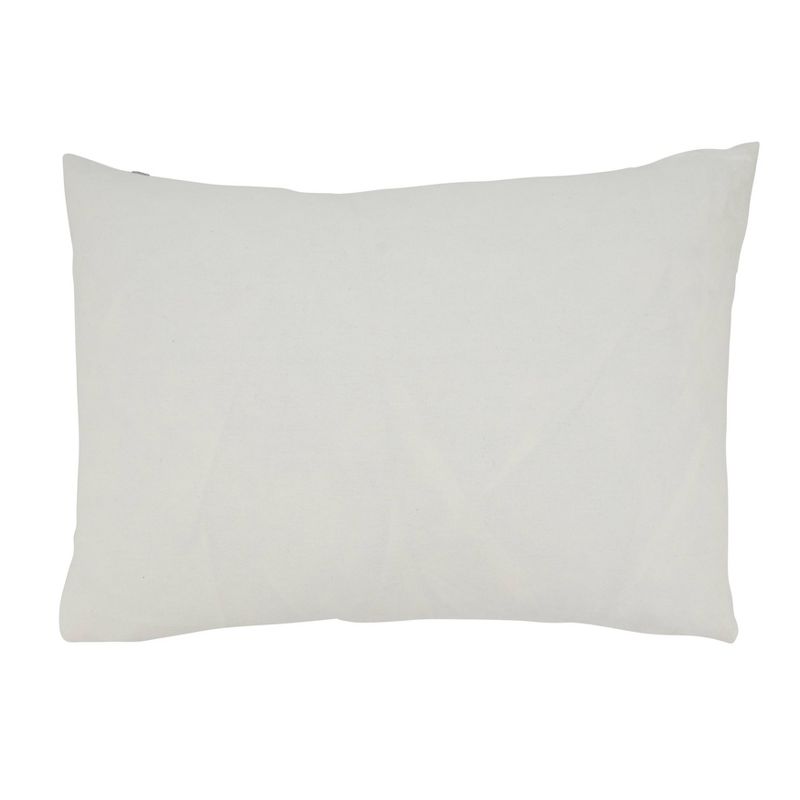 14"x20" Oversize Linear Luxury Geometric Lines Lumbar Throw Pillow Ivory - Saro Lifestyle, 3 of 5