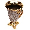 Gulches Ambrose Chrome-Plated Crystal-Embellished Ceramic Vase - Luxe Home Decor - 3 of 4