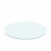 20" Inch Round Tempered Glass Table Top Clear Glass 1/4" Inch Thick Flat Polished Edge，Transparent - 4 of 4