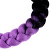 Unique Bargains Motorcycle Helmet Decor Pigtail Black Purple 22.83" - 3 of 4