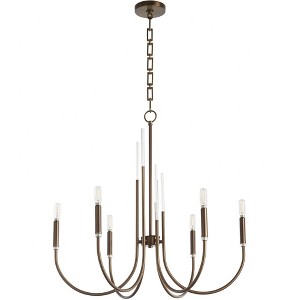 Quorum Lighting Summit 6 - Light Chandelier in  Dark Brass - 1 of 3