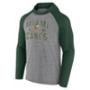 NCAA Miami Hurricanes Men's Gray Lightweight Hooded Sweatshirt - image 2 of 3