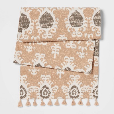 72" x 14" Cotton Printed Table Runner Brown - Threshold™