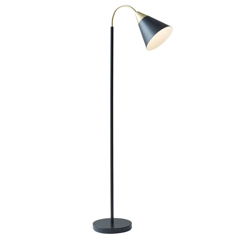 Beacon Arched Floor Lamp Matte Black - Ink+Ivy, 4 of 8