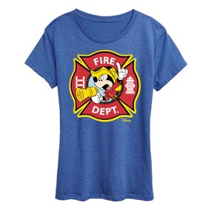 Women's - Disney - Firefighter Mickey Short Sleeve Graphic T-Shirt - 1 of 4