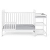 Lirago 3-in-1 Convertible Crib and Changer Combo White - 2 of 4