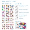 Wrapables Waterproof Glitter Temporary Tattoos, Birthday Party Favors and Supplies, Goodie Bag Fillers, 12 Sheets Unicorns - 2 of 4
