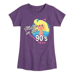 Girls' - Barbie - Made in the 90's Fitted Short Sleeve Graphic T-Shirt - 1 of 4