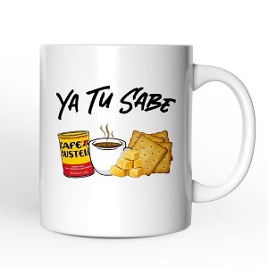 Ya Tu Sabe Café Queso and Galleta Mug, Funny Latin Coffee Gift| OrnamentallyYou - 1 of 4