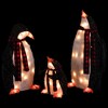 Northlight Lighted Penguin Family Outdoor Christmas Decoration - Clear Lights -Set of 3 - 3 of 4