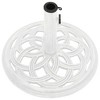 vidaXL Umbrella Base White 17.3"x17.3"x12.2" Cast Iron - 4 of 4