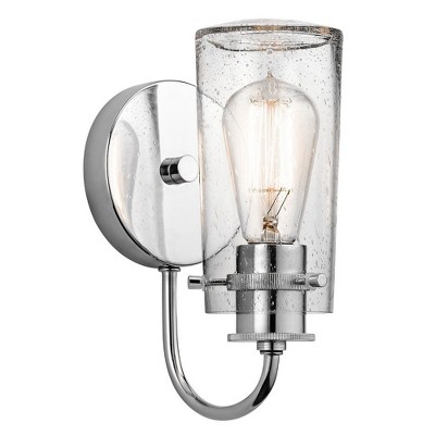 Braelyn 9.5" Chrome Jelly Jar Wall Sconce
