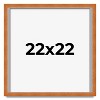 PosterPalooza | Square Classic Brown Picture Frame - UV Acrylic, Foam Board Backing, Hanging Hardware - 2 of 4