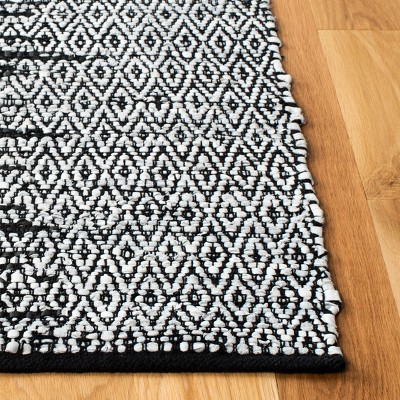 Light Grey and Black Handmade Cowhide Area Rug 6' x 9'