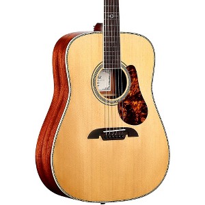Alvarez MD60 Herringbone Dreadnought Acoustic Guitar Natural - 1 of 4