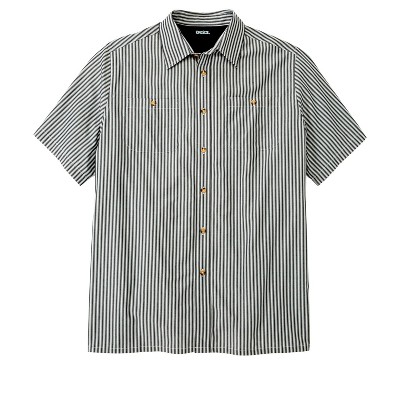KingSize Men's Big & Tall Striped Short-Sleeve Sport Shirt