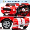 12v Battery Powered Ride on Toys, Ride on Licensed Shelby GT350 Car with Remote Control, Kids Electric Vehicle with Safety Belt - 4 of 4