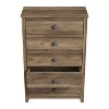 Galano Geodarno 5 Drawer Chest (Interlock) - Knotty Oak - 2 of 4