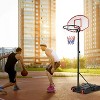 SUGIFT Portable Basketball Hoop Outdoor – Adjustable 5.2ft to 7ft Basketball Goal for Kids - 3 of 4