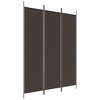 VidaXL 3-Panel Room Divider Brown 59.1 in.x78.7 in. Fabric - 2 of 4