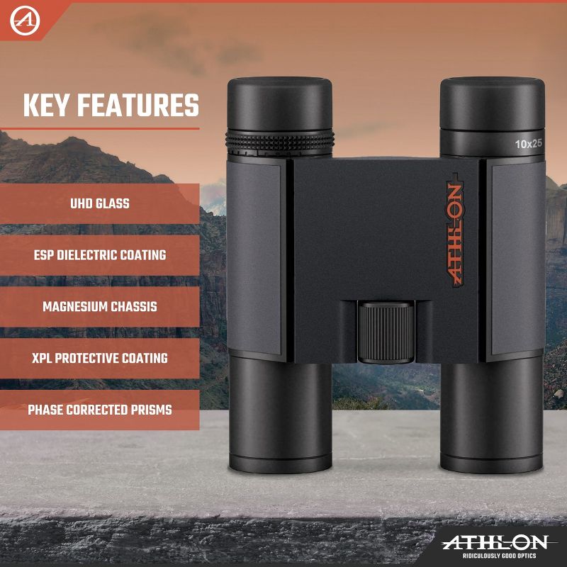 Athlon Optics Midas G2 UHD Binoculars with Eye Relief for Adults and Kids, High-Powered Binoculars for Hunting, Birdwatching, and More, 3 of 7