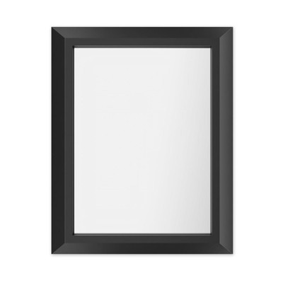 Apmir Rectangular Diamond Shape Aluminum Alloy Frame and Tempered Glass Wall Mirror in Matte Black/White/Silver/Dark Brown Wood/Light Yellow Wood