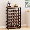 Itopfox 6-Tier Free Standing Wine Rack with Wooden Table Top, Sturdy Metal Bottle Holder for Kitchen Bar Pantry, Holds 30 Bottles - 2 of 4