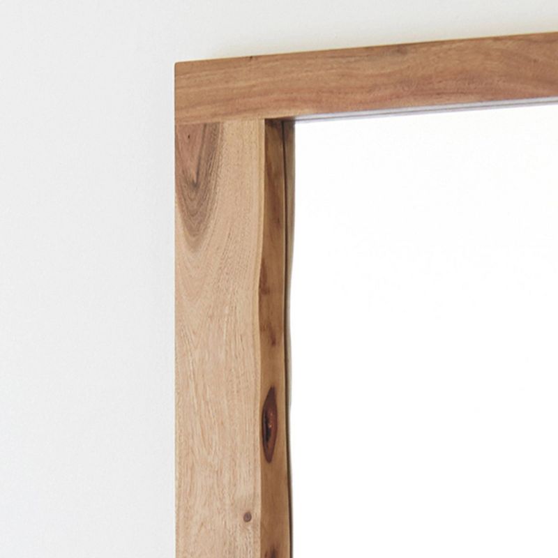 Alpine Live Edge Wood Mirror Natural - Alaterre Furniture, 4 of 6