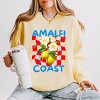 Simply Sage Market Amalfi Coast Red Checkerboard Lightweight Garment Dyed Sweatshirt - 2 of 4